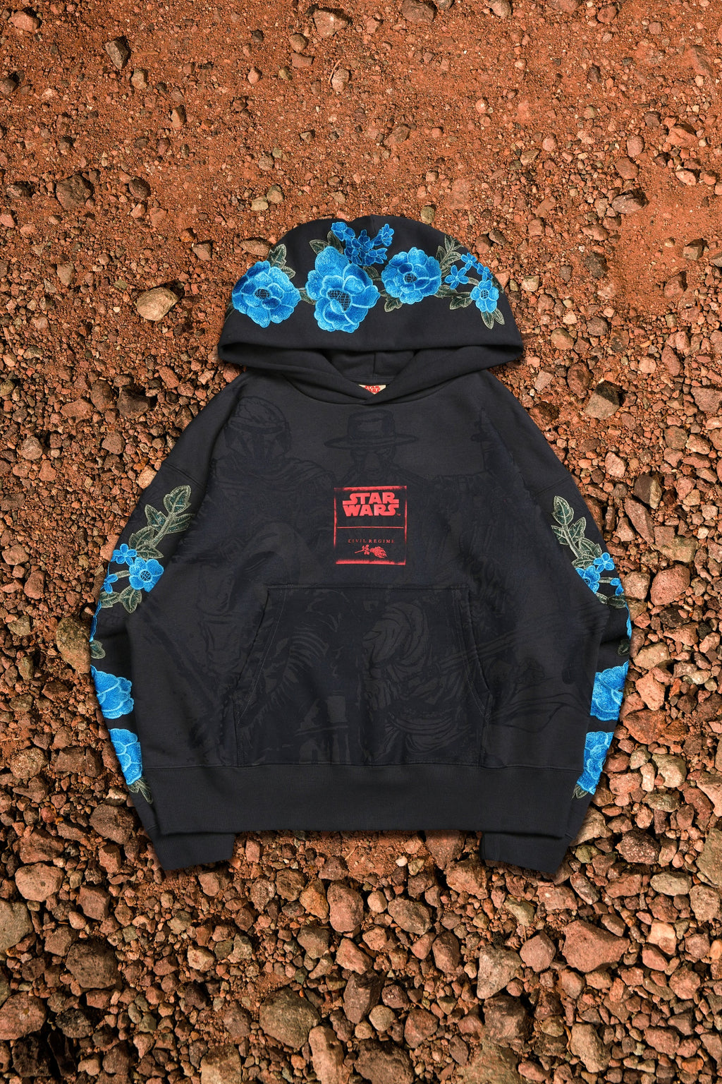 Hoodie Dirty Money Rose Forever in Vintage Ashes -STAR WARS