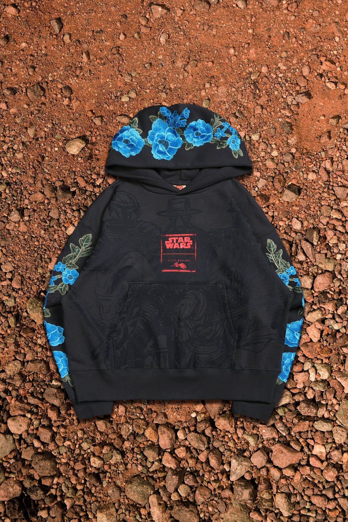 Hoodie Dirty Money Rose Forever in Vintage Ashes -STAR WARS