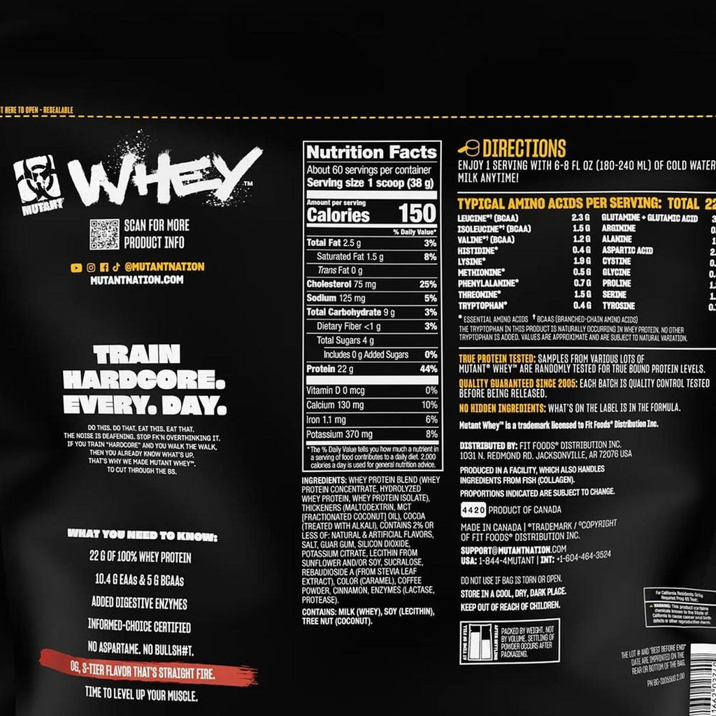 Proteína Mutant Whey 5 Lbs Sabor Cookies And Cream