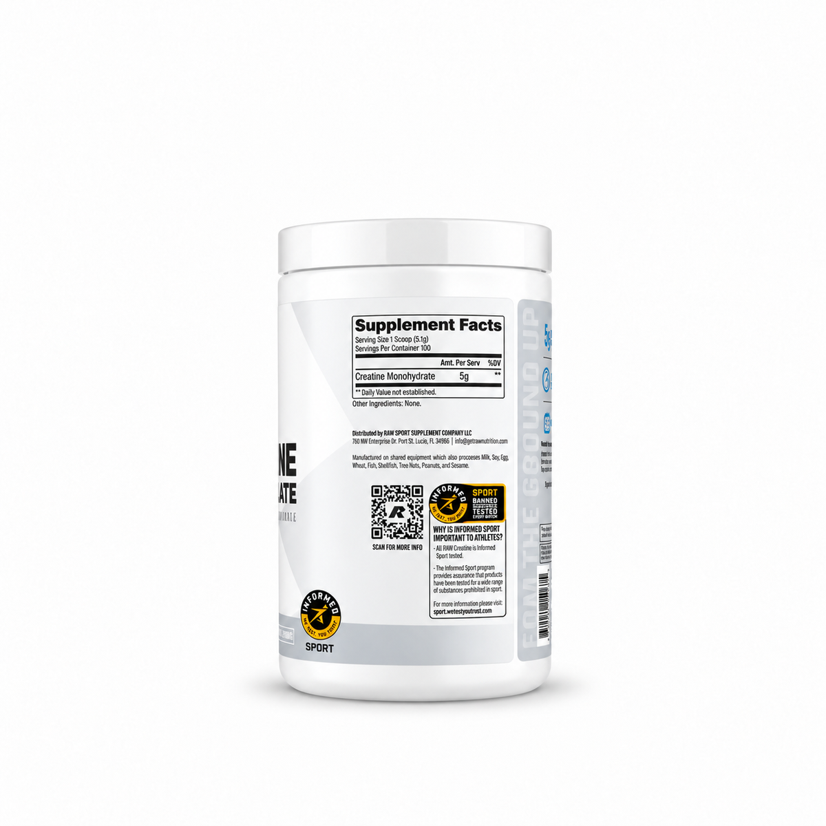 Raw Nutrition, Creatina Monohidratada Sin sabor