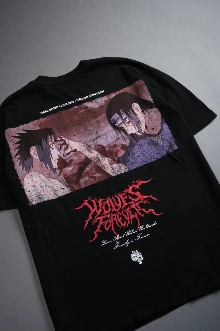 Playera Darcsport x Naruto - The End Premium Oversized in black