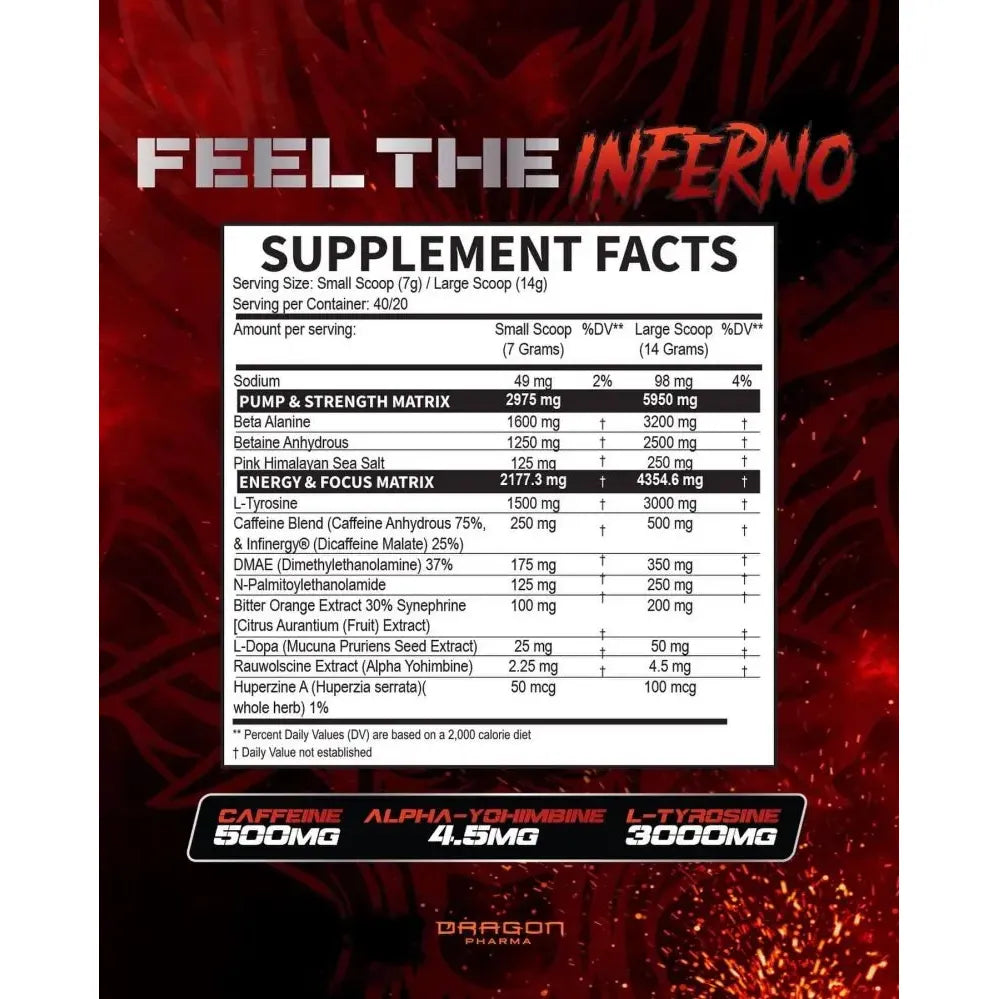 Dragon Pharma Venom Inferno 40 Serv