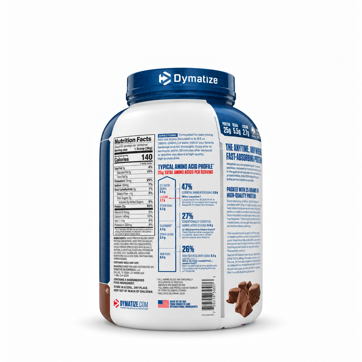 Proteina Dymatize Elite Whey 5 Lb Chocolate