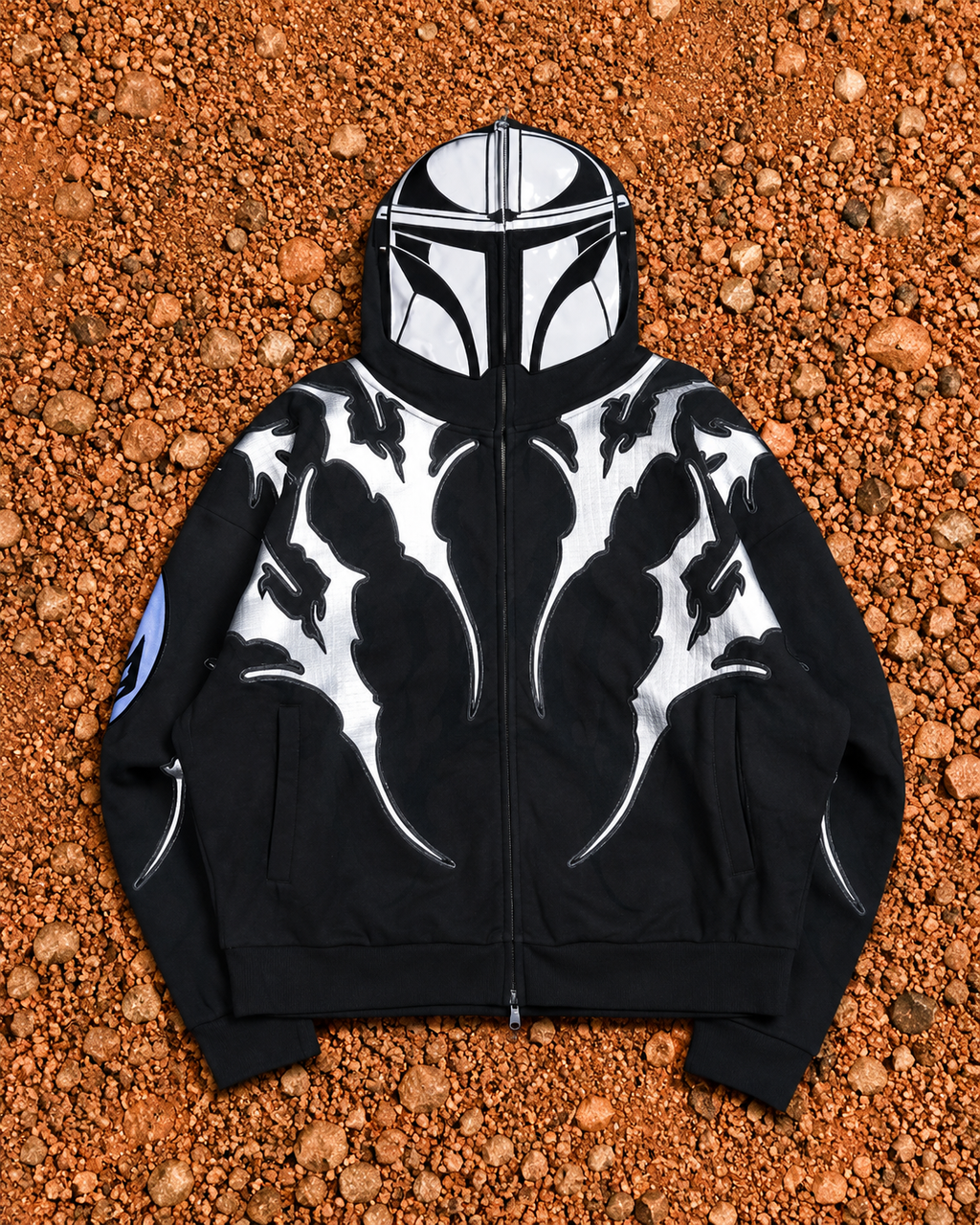 Hoodie Mando Full Zip Up in Vintage - STAR WARS