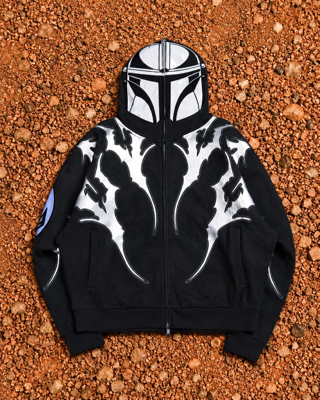 Hoodie Mando Full Zip Up in Vintage - STAR WARS