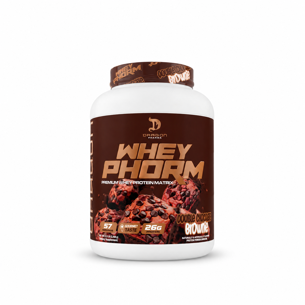 Dragon Pharma Whey Phorm 5 Lbs Sabor Doble Chocolate Brownie