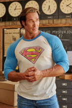 8072 - Superman 3/4 Raglan Shirts
