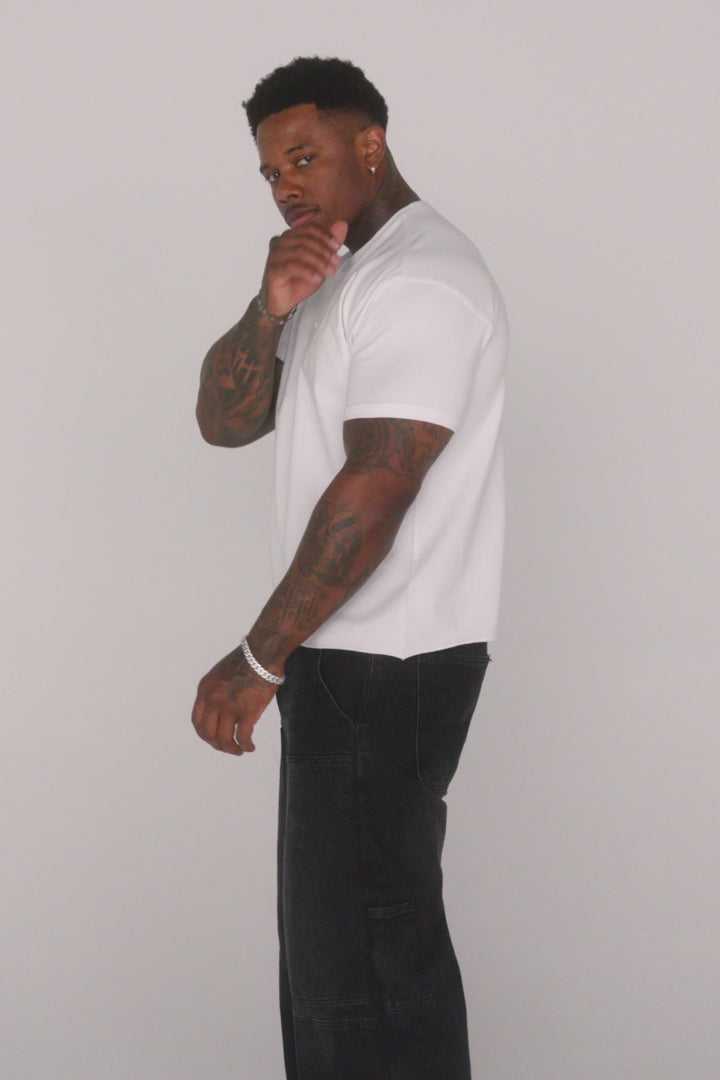 4097 - Cropped Tailored Tees